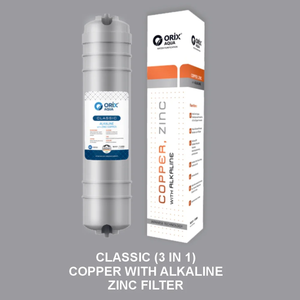 Classic Copper Alkaline Zinc RO Post Filter — Royal Aqua Thalassery Kannur Kerala